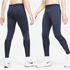 NIKE Swift Tights Pants XL Men Running Black Reflective Dri Fit ADV Lined Pocket